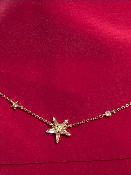 kate spade Jewelry - Kate Spade Silver Tone “Starred”  charm necklace with CZ accents.